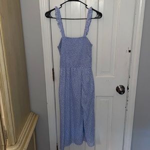 Blue midi dress